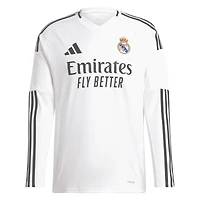 Maillot adidas pour homme blanc Real Madrid 2024/25 Domicile Replica à manches longues