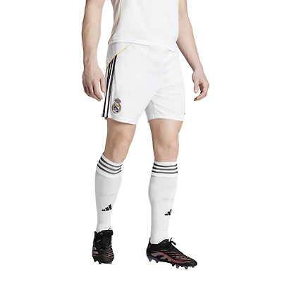 Short adidas blanc Real Madrid 2025/26 Domicile AEROREADY Replica pour homme