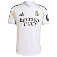 Maillot adidas blanc authentique domicile Real Madrid 2025/26 pour homme
