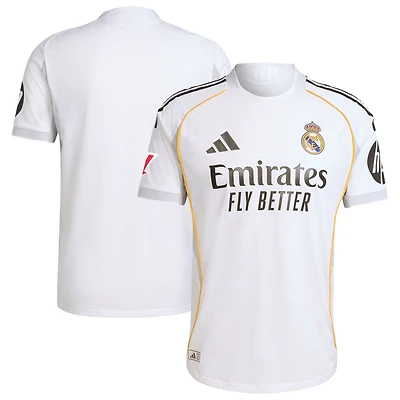 Men's adidas White Real Madrid 2025/26 Home Authentic Jersey