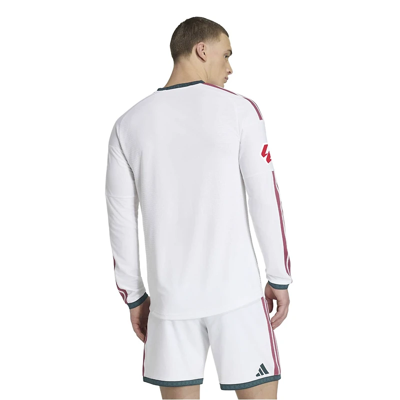 Men's adidas White Real Madrid 2026/27 Home On-Field Authentic Patch Long Sleeve Jersey