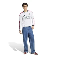 Men's adidas  White Real Madrid 2026/27 Home Replica Long Sleeve Jersey