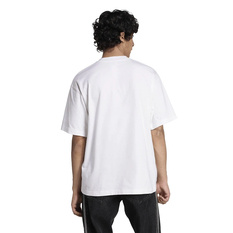 Men's adidas White Real Madrid Lifestyler T-Shirt