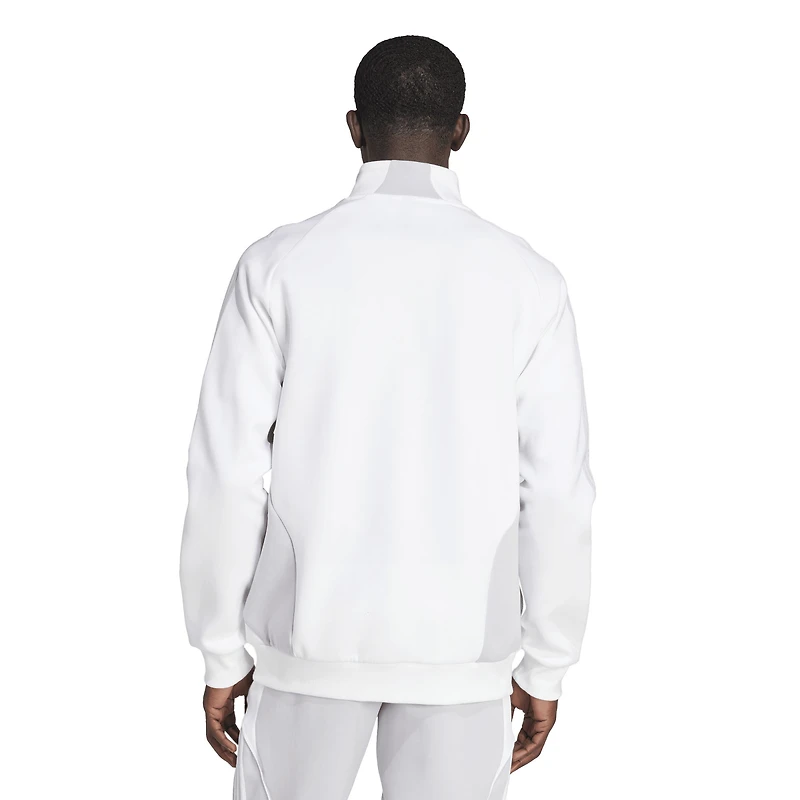 Veste de survêtement adidas blanche Real Madrid Urban Purist entièrement zippée pour homme