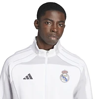 Veste de survêtement adidas blanche Real Madrid Urban Purist entièrement zippée pour homme