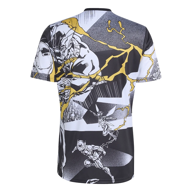 Maillot d'avant-match adidas Real Madrid x Marvel AEROREADY 2025/26 blanc pour homme