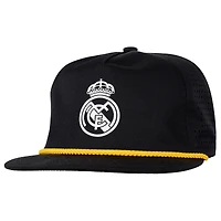 Men's Black Real Madrid Golf Performance Adjustable Hat