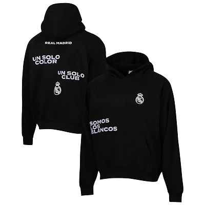 Sweat à capuche surdimensionné raglan noir Sport Design Sweden Real Madrid Overtime pour homme