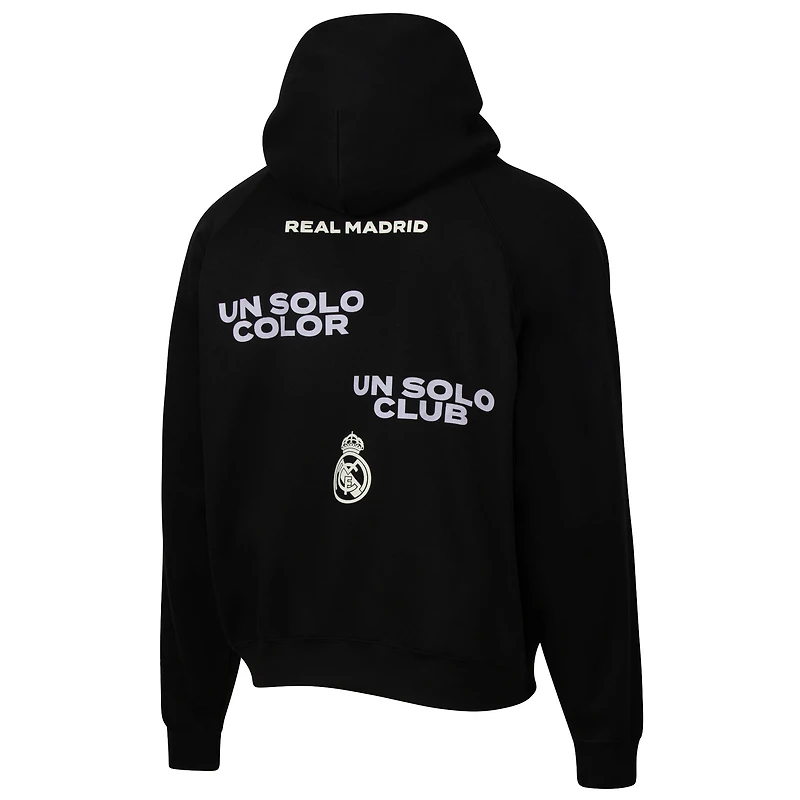 Sweat à capuche surdimensionné raglan noir Sport Design Sweden Real Madrid Overtime pour homme