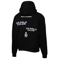 Sweat à capuche surdimensionné raglan noir Sport Design Sweden Real Madrid Overtime pour homme