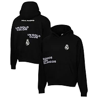 Sweat à capuche surdimensionné raglan noir Sport Design Sweden Real Madrid Overtime pour homme