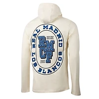 T-shirt à capuche manches longues pour homme, motif Suède, crème, décontracté, hors-jeu, Real Madrid