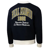 Men's Sport Design Sweden Navy Real Madrid Free Kick Fleece Varsity Sweater