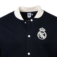 Men's Sport Design Sweden Navy Real Madrid Free Kick Fleece Varsity Sweater