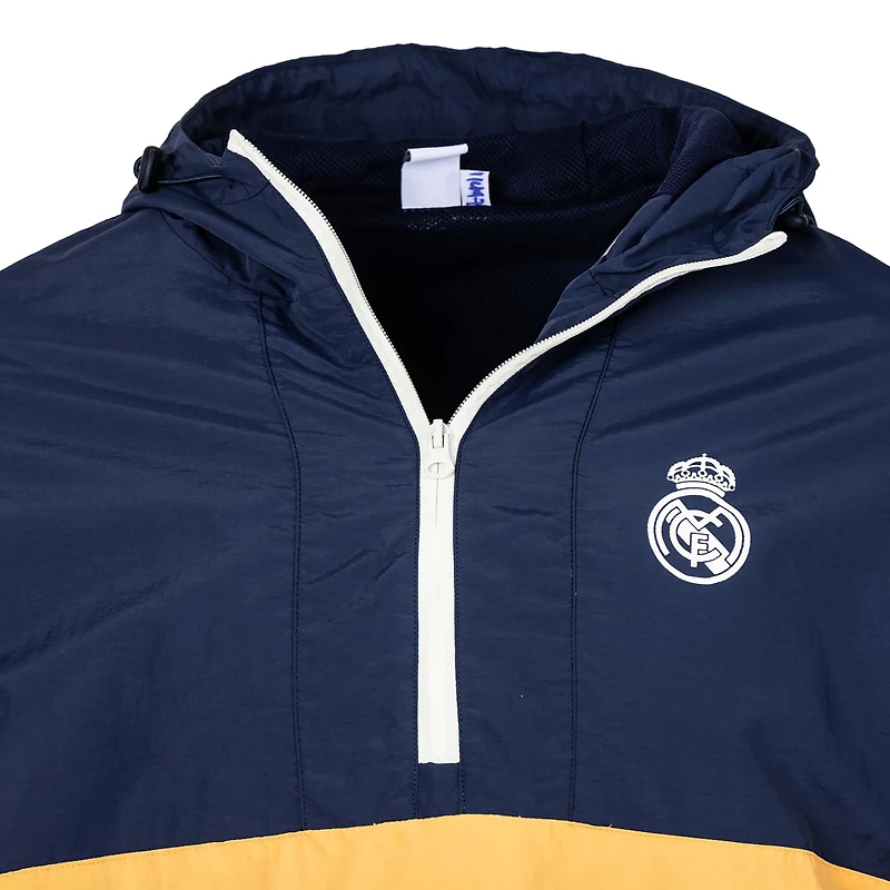 Men's Sport Design Sweden  Navy Real Madrid Starer Premium Anorak Quarter-Zip Jacket