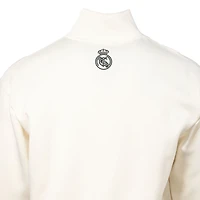 Men's Sport Design Sweden  White Real Madrid Half Time Quarter-Zip Fleece Jacket
