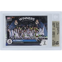Real Madrid CF 2024-25 Topps Now UCL 2024 UEFA Super Cup Winners #1 BGS Authenticated 10 Card - 10,10,10,9.5 Subgrades