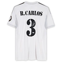 Roberto Carlos Real Madrid Autographed White adidas Modern Home Jersey