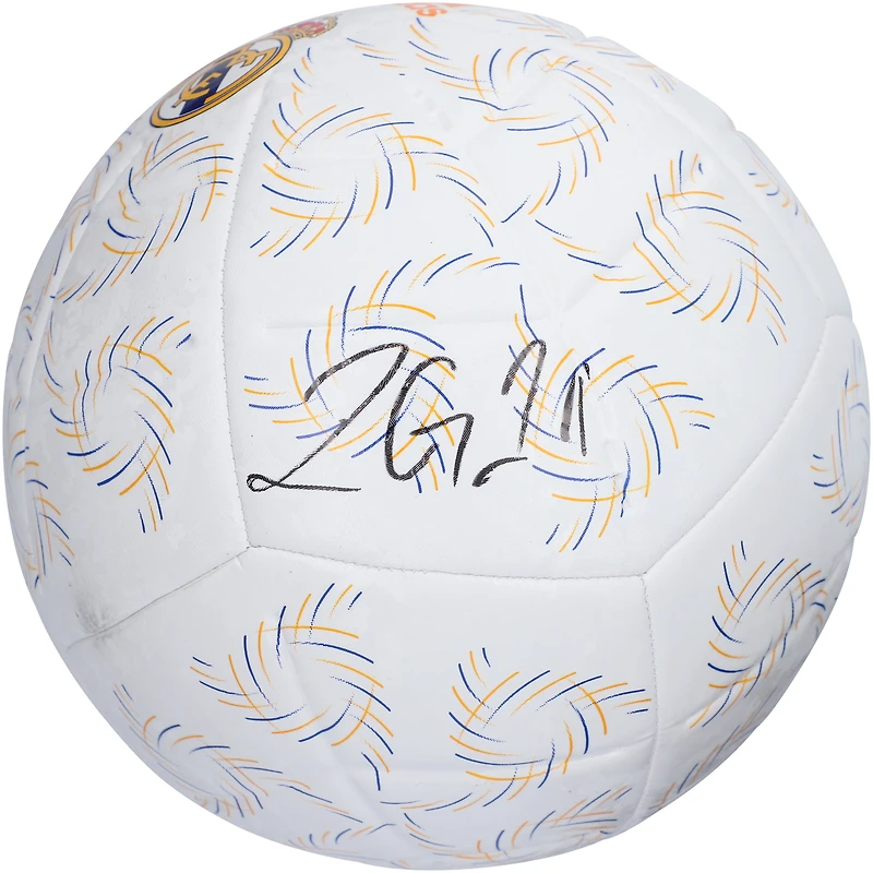 Ballon de football autographié par Rodrygo Real Madrid