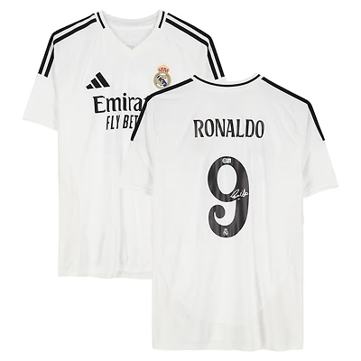 Ronaldo Nazario Real Madrid Autographed 2024-25 White adidas Jersey