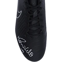 Chaussure de football Nike Tiempo noire dédicacée par Ronaldo Nazario du Real Madrid