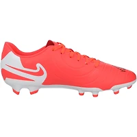 Crampons de football Nike Tiempo orange autographiés par Ronaldo Nazario du Real Madrid