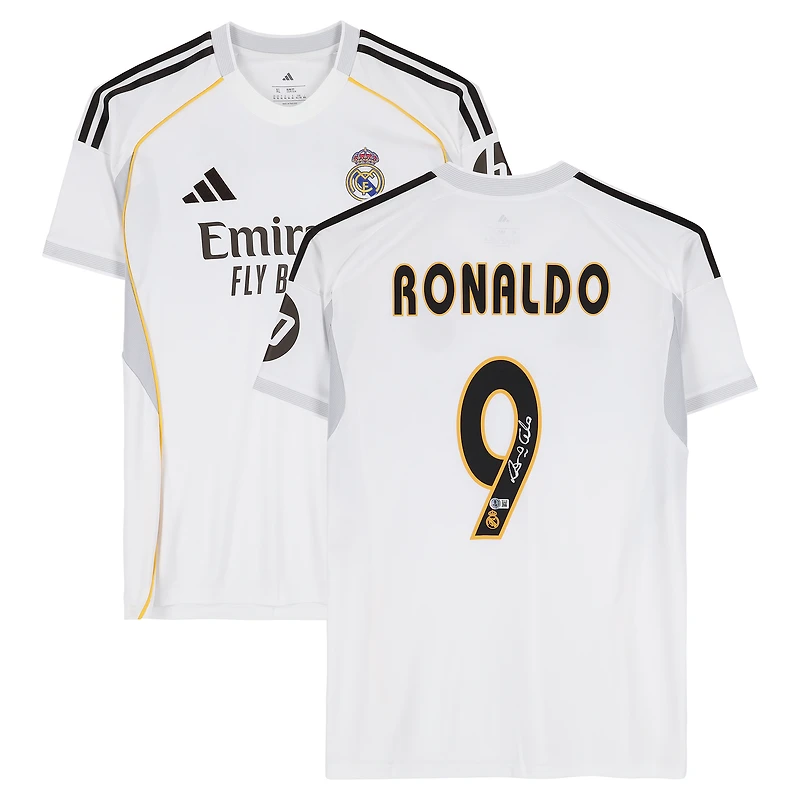 Ronaldo Nazario Real Madrid Autographed White adidas Modern Home Jersey
