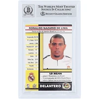 Ronaldo Real Madrid Autographié 2004-05 Mundicromo Top Liga '05 Top 9 Foil #94 Beckett Fanatics Witnessed Authenticated Auto 10 Card