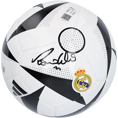 Ronaldo Real Madrid Autographed White adidas Logo Soccer Ball