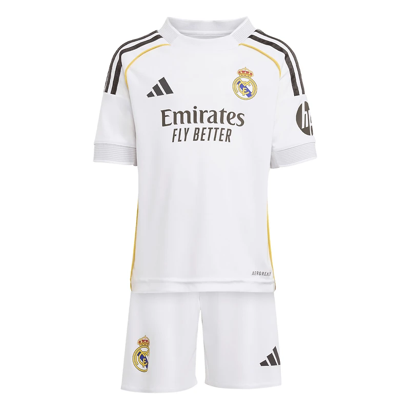 Mini-kit adidas blanc Real Madrid 2025/26 pour tout-petit