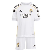 Mini-kit adidas blanc Real Madrid 2025/26 pour tout-petit