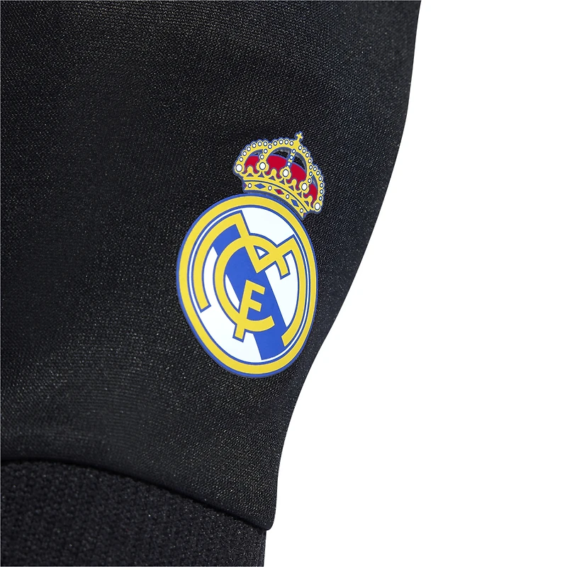 Gants de joueur unisexes adidas noirs du Real Madrid