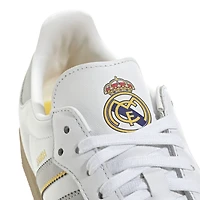 Unisex adidas White Real Madrid Home Kit Team Samba Shoes