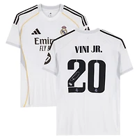 Vinícius Júnior Real Madrid Autographed White adidas 2025-26 Home Jersey