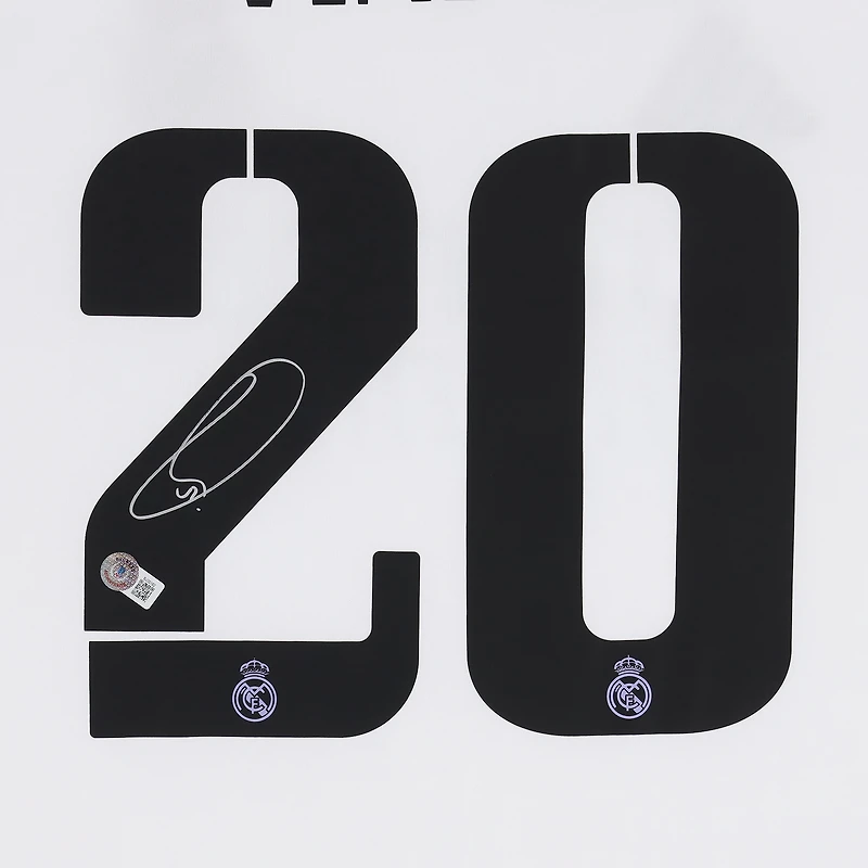 Vinícius Júnior Real Madrid Autographed White adidas 2025-26 Home Jersey