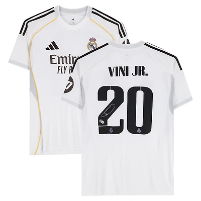 Vinícius Júnior Real Madrid Autographed White adidas 2025-26 Home Jersey