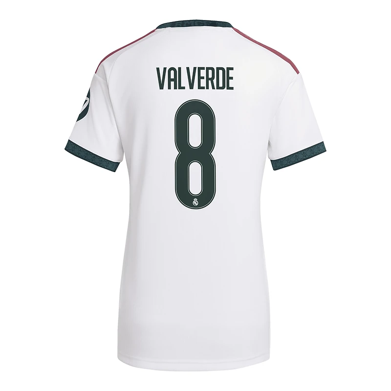 Women's adidas Federico Valverde White Real Madrid 2026/27 Home Replica Jersey