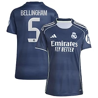 Women's adidas Jude Bellingham Blue Real Madrid 2025/26 Away Replica Player Jersey