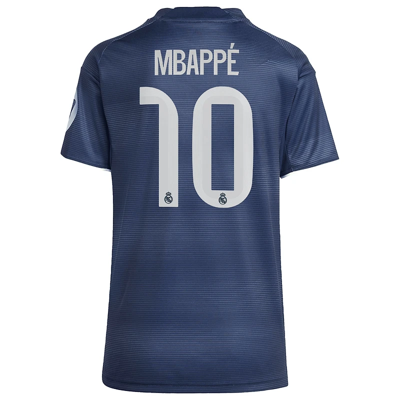 Women's adidas Kylian Mbappé Blue Real Madrid 2025/26 Away Replica Player Jersey