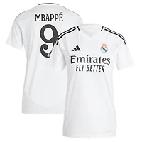 Maillot adidas Kylian Mbappé femme blanc Real Madrid 2024/25 domicile réplique joueur