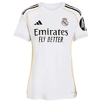 Maillot de joueur adidas Kylian Mbappé blanc domicile Real Madrid 2025/26 pour femme