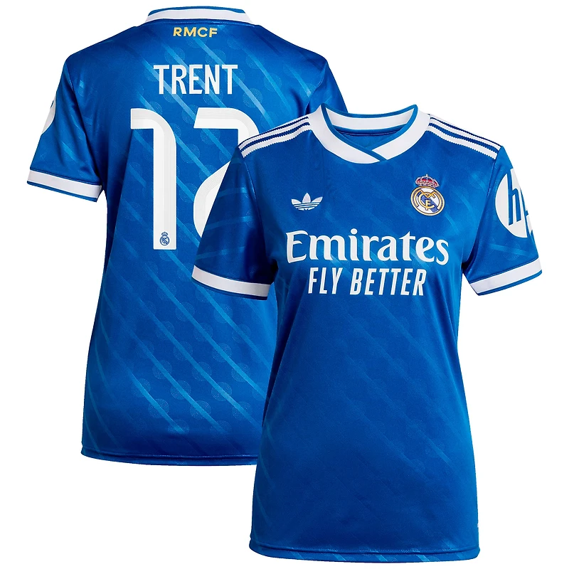 Women's adidas Trent Alexander-Arnold Blue Real Madrid 2025/26 Third Replica Player Jersey