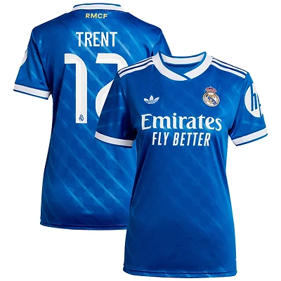 Women's adidas Trent Alexander-Arnold Blue Real Madrid 2025/26 Third Replica Player Jersey