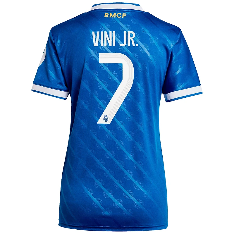 Women's adidas Vinicius Junior Blue Real Madrid 2025/26 Third Replica Player Jersey