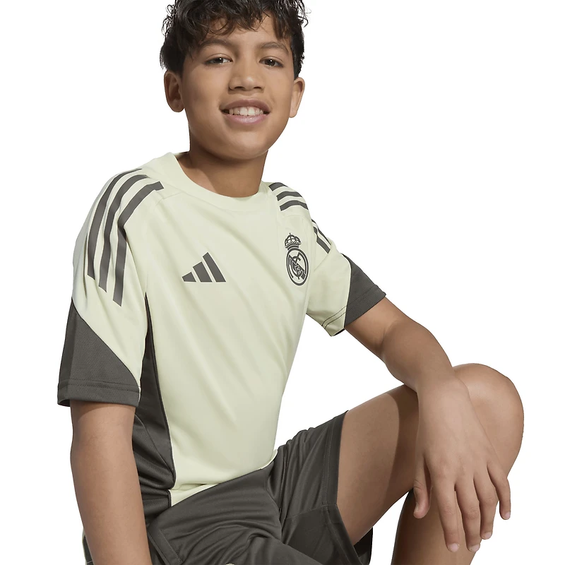 Maillot d'entraînement adidas vert clair Real Madrid 2025/26 pour jeunes