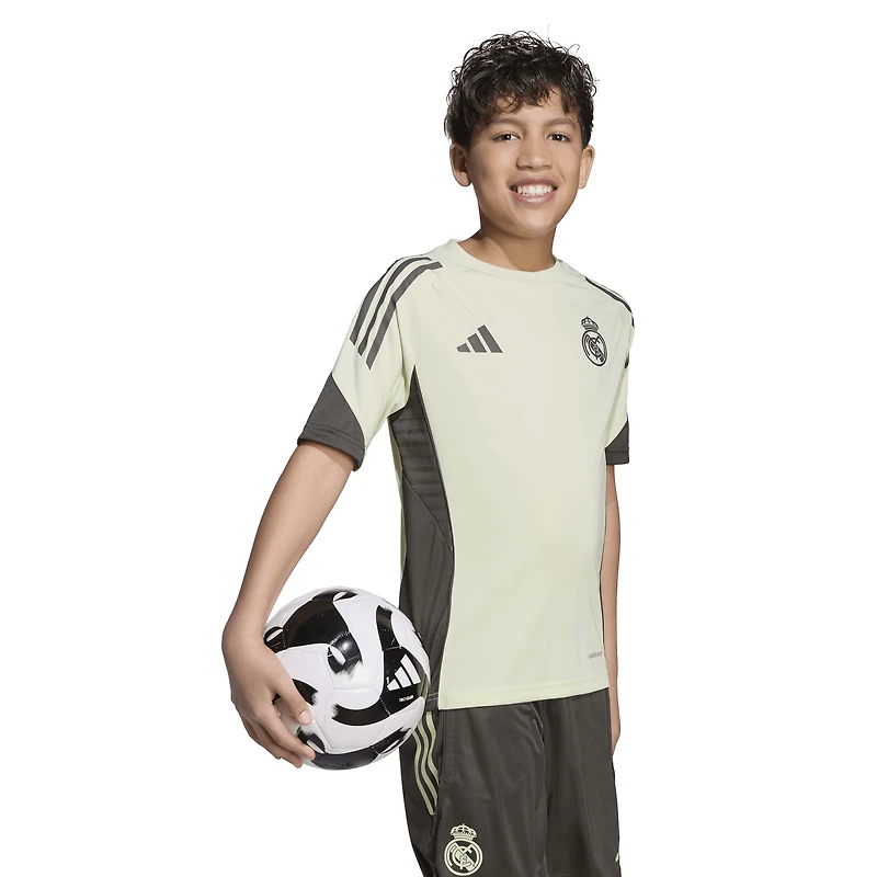 Maillot d'entraînement adidas vert clair Real Madrid 2025/26 pour jeunes