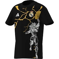 Youth adidas  Black Real Madrid x Marvel Graphic T-Shirt