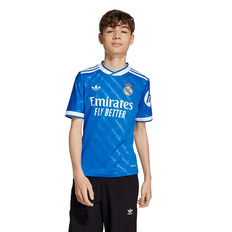 Youth adidas  Blue Real Madrid 2025/26 Third Replica Jersey