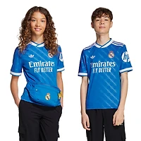 Youth adidas  Blue Real Madrid 2025/26 Third Replica Jersey
