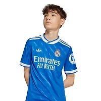 Youth adidas  Blue Real Madrid 2025/26 Third Replica Jersey